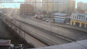 MERCEDES "SKASOWAŁ" SYGNALIZACJĘ ŚWIETLNĄ. KOLIZJA NA RODŁA W MALBORKU ? 20.02.2015