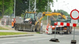 BUDOWA RONDA W MALBORKU NA SKRZYŻOWANIU UL. GRUNWALDZKIEJ I MICKIEWICZA ZMIERZA KU KOŃCOWI - 06.07.2015