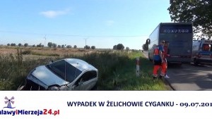 WYPADEK. ŻELICHOWO CYGANEK - 09.07.2015