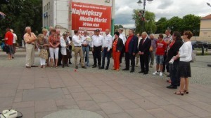  "MASZ DOŚĆ! CHODŹ Z NAMI!". JOANNA SENYSZYN, WICEPRZEWODNICZĄCA PARTII SLD Z WIZYTĄ W MALBORKU - 12.07.2015