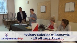 BRONOWO. WYBORY SOŁECKIE - 28.08.2015