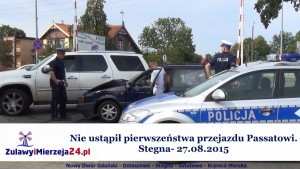 Stegna. Nie ustąpił pierwszeństwa przejazdu Passatowi - 27.08.2015