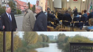 Minister Środowiska z wizytą w Nowym Stawie i Nowym Dworze. Główne tematy to ochrona przeciwpowodziowa i energetyka – 22.10.2015 