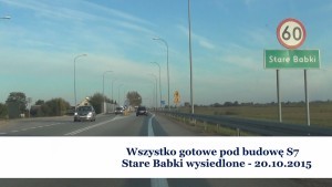 Stare Babki wysiedlone. Wszystko gotowe pod budowę S7 - 20.10.2015