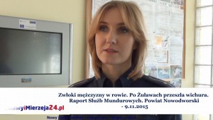 Zwłoki mężczyzny w rowie. Po Żuławach przeszła wichura. Raport Służb Mundurowych.Powiat Nowodworski - 9.11.2015