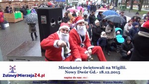 Nowy Dwór Gd. Mieszkańcy świętowali na Wigilii - 18.12.2015