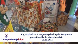 Kąty Rybackie. Z miejscowych sklepów świąteczne paczki trafiły do ubogich rodzin - 22.12.2015