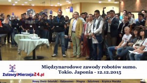 Międzynarodowe zawody robotów sumo. Tokio. Japonia - 12.12.2015