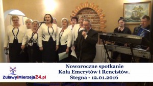 Stegna. Noworoczne spotkanie Koła Emerytów i Rencistów - 12.01.2016