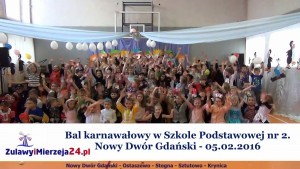 Nowy Dwór Gdański. Bal karnawałowy w Szkole Podstawowej nr 2 - 05.02.2016