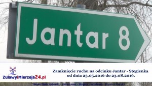 Gmina Stegna. Remont drogi: Jantar - Stegienka - 25.05.2016