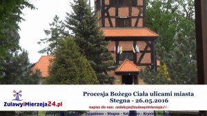 Stegna. Procesja Bożego Ciała ulicami miasta - 26.05.2016