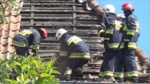 Pożar w Groszkowie. 11 interwencji strażaków. Nowodworski Raport Służb Mundurowych - 13.06.2016