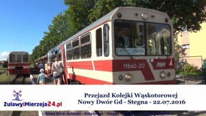 Przejazd Kolejki Wąskotorowej Nowy Dwór Gd – Stegna – 22.07.2016