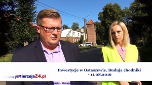 Inwestycje w Ostaszewie. Budują chodniki – 11.08.2016