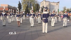 Uroczyste odsłonięcie tablicy partnerskiej z Kilkenn. Przemarsz i koncert Młodzieżowej Orkiestry Dętej Helikon z Kwidzyna - 02.05.2017