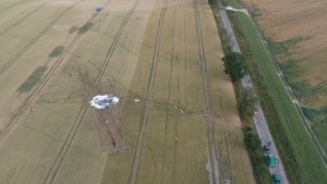 Materiał wideo z miejsca katastrofy. MiG- 29 z malborskiej bazy rozbił się pod Pasłękiem. Pilot nie przeżył wypadku. 