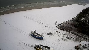 Zima w tym roku jednak zaskoczyła... nadmorskie plaże.