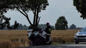 To cud, że kierowca z wypadku w Martągu wyszedł żywy.