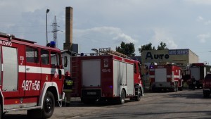 Pożar na Wojska Polskiego w Malborku.