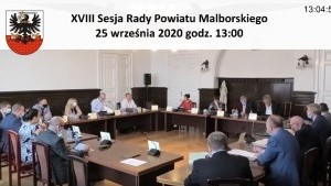 „Ilość głupot wypowiedzianych dzisiaj przez panią mnie poraża” - policyjna interwencja podczas XVIII sesji Rady Powiatu Malborskiego.