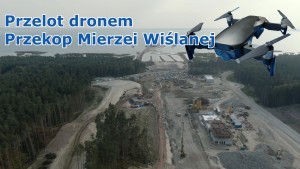 Wrzesień 2020 na budowie drogi wodnej łączącej Zalew Wiślany z Zatoką Gdańską