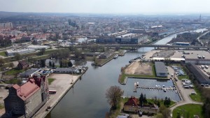 Port Morski w Elblągu z drona - Przekop Mierzei Wiślanej 21.04.2021