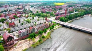 Malbork. Trwa budowa bulwaru nad Nogatem. Zobacz najnowsze wideo z drona - 21 maja 2021