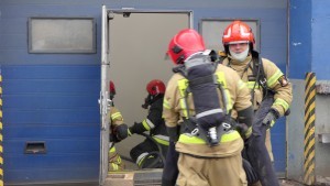 Malbork. Ćwiczenia bojowo – taktyczne strażaków z powiatu malborskiego.