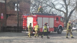 Malbork. Interwencja strażaków na zamku.