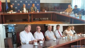 Podsumowanie działań po ulewach: posiedzenie Powiatowego Zespołu Zarządzania Kryzysowego w Malborku. Wideo