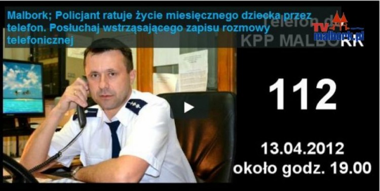 Policjant ratuje życie miesięcznego dziecka przez telefon. Posłuchaj&#8230;