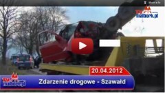 BMW WBIŁO SIĘ W DRZEWO- 20.04.2012