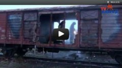 Pożar wagonu na bocznicy kolejowej dworca - 20.04.2012