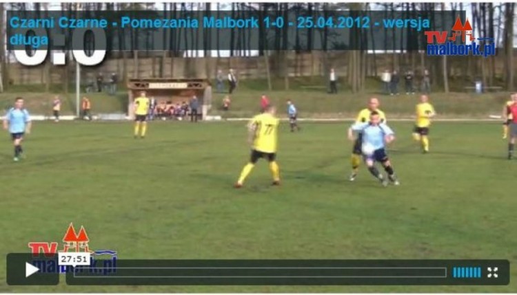 Czarni Czarne - Pomezania Malbork 1-0