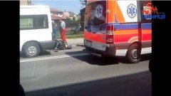 Skuter uderzył w busa na ul. Sikorskiego 