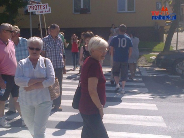 Protest mieszkańców w Dzierzgoniu