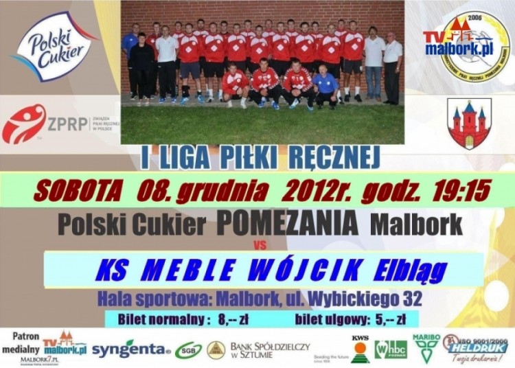I Liga Piłki Ręcznej zaprasza na mecz: POLSKI CUKIER-POMEZANIA Malbork&#8230;
