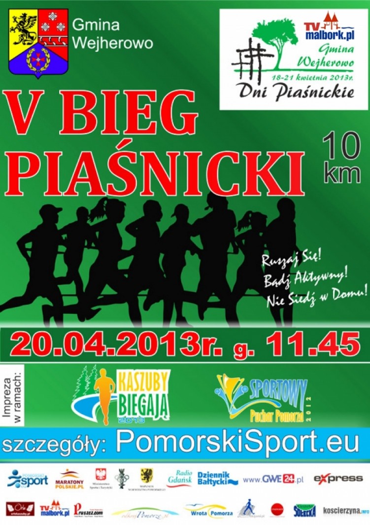 Piaśnica: V Bieg Piaśnicki - 20.04.2013r. 