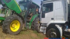 TIR STARANOWAŁ CIĄGNIK W DĄBRÓWCE - 07.08.2013