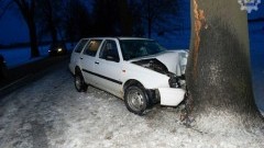 WYPADEK NA DRODZE KRAJOWEJ NR 22 W KRÓLEWIE - 03.02.2014