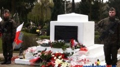 W MALBORKU ODDANO HOŁD OFIAROM KATASTROFY SMOLEŃSKIEJ ORAZ ZBRODNI KATYŃSKIEJ NA CMENTARZU KOMUNALNYM - 10.04.2014