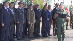  PREZYDENT RP BRONISŁAW KOMOROWSKI UROCZYŚCIE ROZPOCZĄŁ MISJĘ MALBORSKICH PILOTÓW AIR POLICING - 29.04.2014