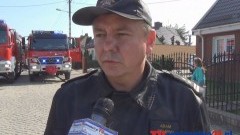 SPŁONĘŁO PODDASZE  NA UL. MIKOŁAJCZYKA 10 W MALBORKU - 15.09.2014