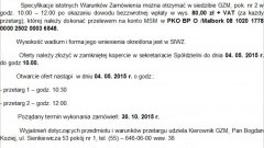 PRZETARGI NIEOGRANICZONE NA WYKONANIE REMONTU ELEWACJI Z DOCIEPLENIEM BUDYNKÓW WIELORODZINNYCH W MALBORKU - 30.10.2015