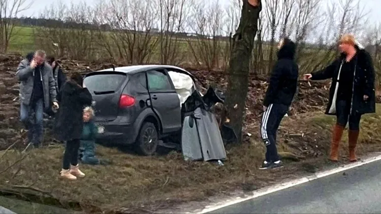 Wypadek na DK55 - malborska policja poszukuje kierowcy białego Forda&#8230;