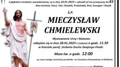 Zmarł Mieczysław Chmielewski. Żył 83 lata.