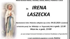 Zmarła Irena Laszecka. Żyła 91 lat.