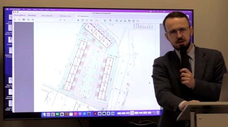 Prezentacja osiedla, które powstanie w Miłoradzu – sesja Rady Gminy.…