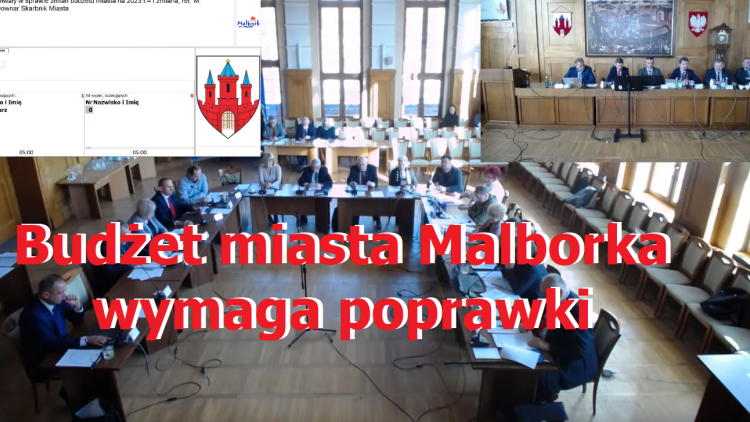 Budżet miasta Malborka wymaga poprawki
